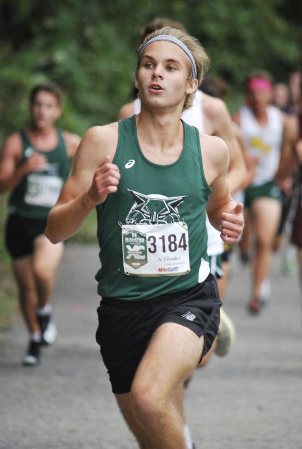 Senior Alex Fintenko runs in the Bronx. This was the cross country teams second travel meet this year.