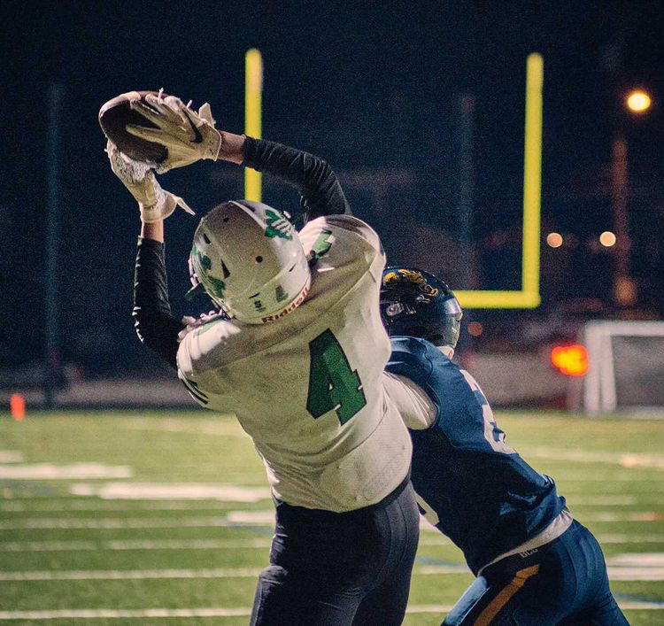 Junior wide receiver Christion Wright channels his inner Randy Moss to make the catch in the end zone over the BCC defender. WJ trailed by a touchdown until Wrights touchdown which changed the momentum of the game greatly.