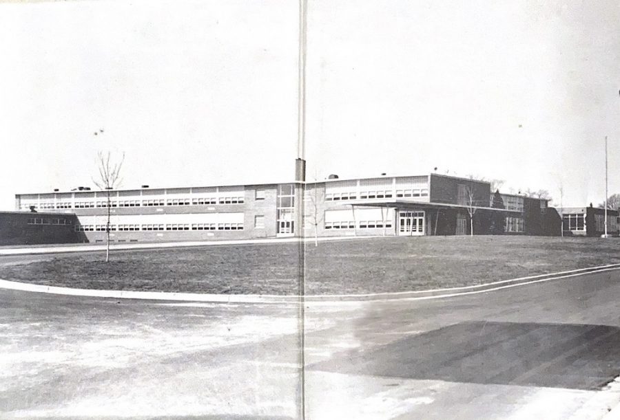 The old WJ building was much smaller than it is today. It used to be located in the middle of a field with cows surrounding  it.
