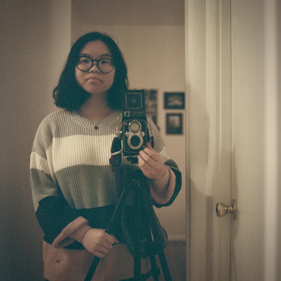 May+Pham+takes+a+self-portrait+to+feature+her+work+as+a+freelance+photographer.+Phams+love+of+film+photography+is+what+first+inspired+her+to+take+commissions.