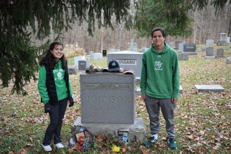 The Wolfson siblings stand next to Walter Johnsons gravestone.  It was a meaningful experience that all WJ students should try to have.  