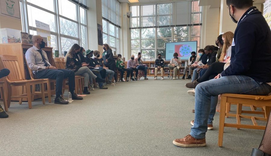 Participants in the Study Circles Program reconvene to move into deeper conversations about race and equity. The work is heavy and draining at times, but the students are what make the efforts worthwhile.  The WJ students were unique in their ability to think critically and deeply; their ability to form connections with each other in such a short span of time, and the coalition and friendship that took place, program facilitator Darwin Wong said. 