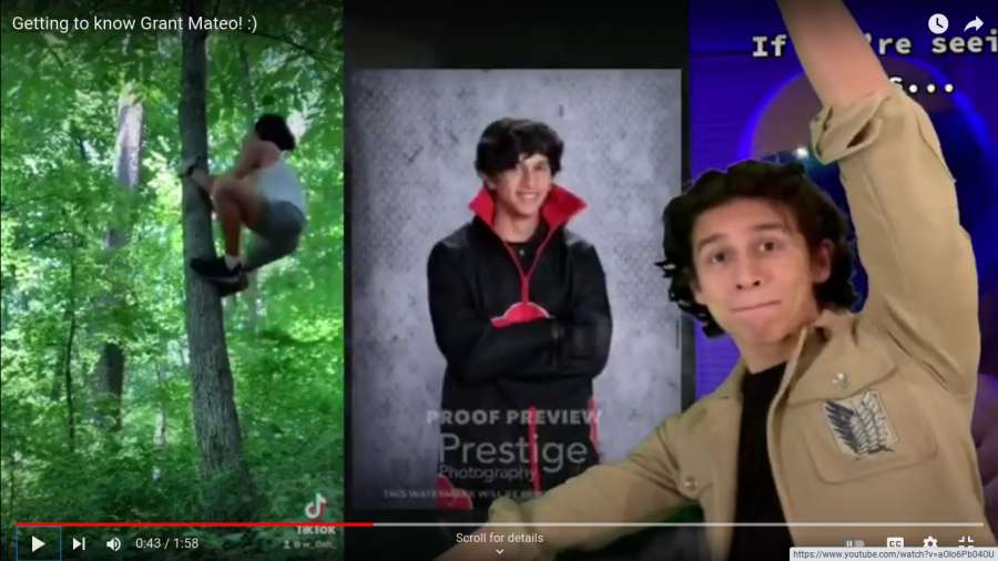 Senior Grant Mateo shows off his interests, from stunts to cosplay, in his Wild Card college application video. Mateos pursuit of an Acting major was largely inspired by his love of action movies.