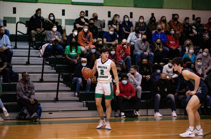 Jackson Van Wagener squares up against a Wootton defender. His explosive abilities have helped the team greatly on both offensive and defense. The Wildcats would go on to win the game 65-59.