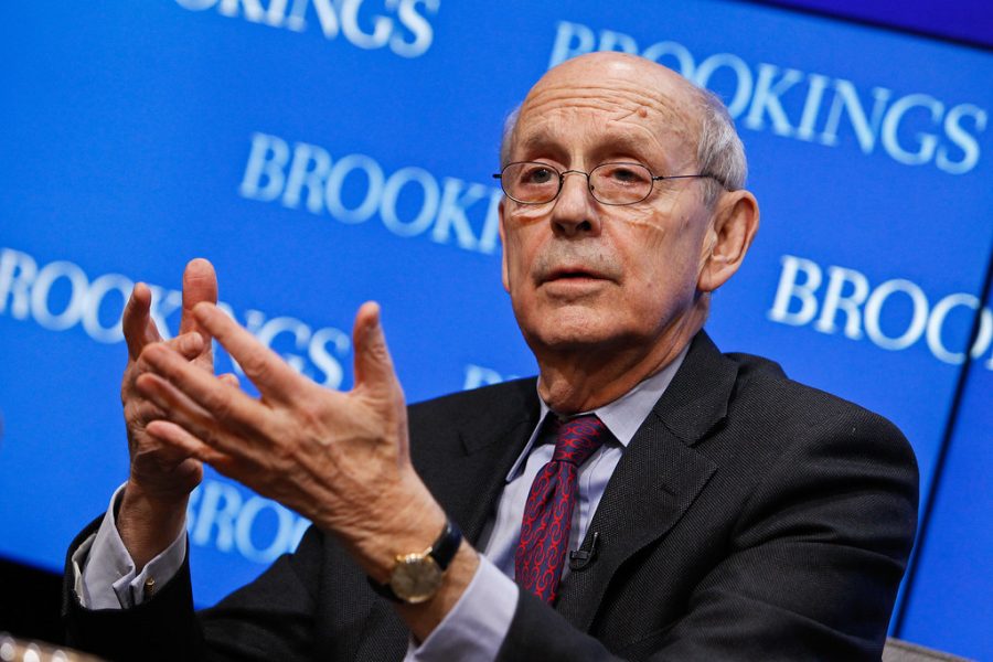 Justice Stephen Breyer discusses his then recently released book on modern American law at the Brookings Institute on Jan 21, 2016. While many are sad to see the unique voice he has had on the bench disappear, students are excited about the opportunity for the court’s demographics to become more akin to that of the US as a whole.