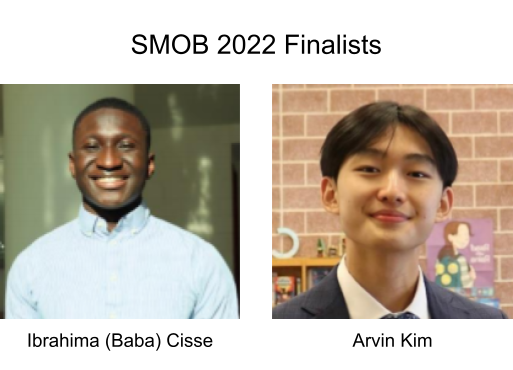 Ibrahima (Baba) Cisse and Arvin Kim are the two finalists for the 45th Student Member of the Board
