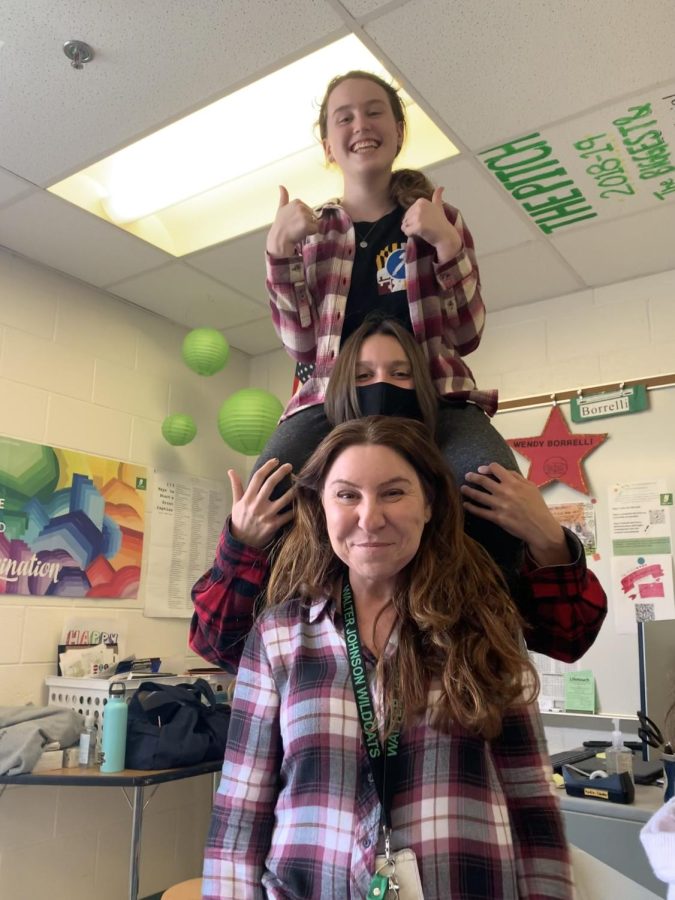 Borrelli with her two successors excited to take the reins. Say farewell to her and hello to the new teachers of The Pitch, Maeve Sanford-Kelly and Jillian Ward.