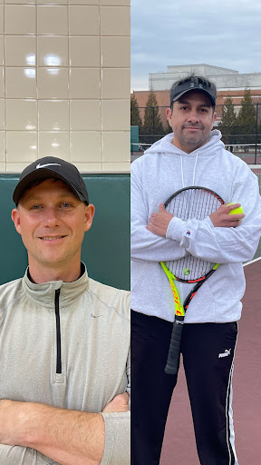 Left: Head Coach Chad Beswick. “Im looking forward to a more normal season where we can just worry about competing.” 

	Song(s): “Jumpman”- Drake  

Right: Girls head Coach Mitch Duke. “Im really looking forward to having a normal season, last year was an abbreviated and a young team. We didn’t have any seniors but we pretty much brought everyone back from last year, so Im really looking forward to everyone experiencing what a normal season actually feels like.” 
Song(s): “Don’t Stop Me Now”- Queen