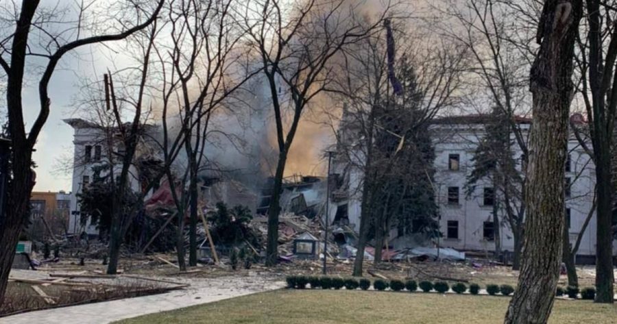 Drama-theater housing civilians was bombed by Russian forces on March 16, 2022. Officials say 300 were killed in the attack.