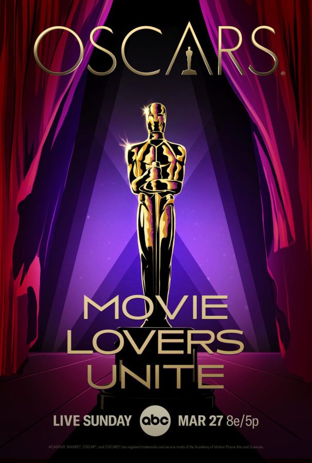 A poster advertising The 94th Academy Awards, or The Oscars. This prestigious award show has been around since 1928. Some predict it is losing traction and will soon become irrelevant to the general public.