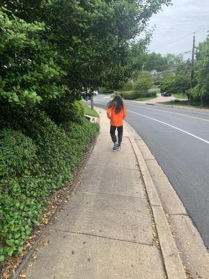 Richard Regan jogs down Cedar Lane on his daily 7-mile run. Regan runs all throughout Kensington and has been doing so for 25 years.
