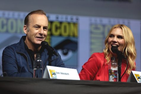 Actors Bob Odenkirk and Rhea Seehorn discuss the final season of the hit show Better Call Saul at San Diegos comic-con.
