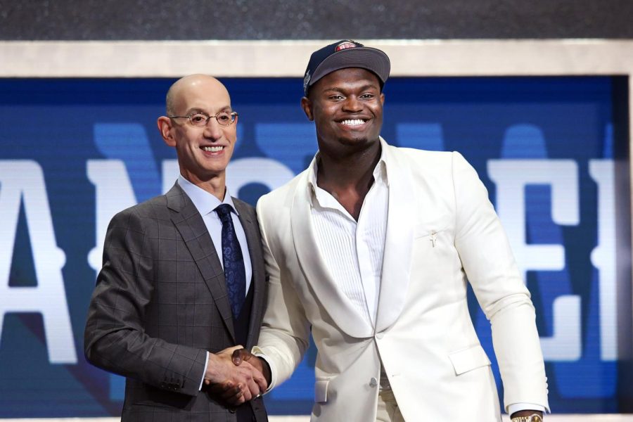 Zion+Williamson+gets+drafted+number+one+by+the+New+Orleans+Pelicans.