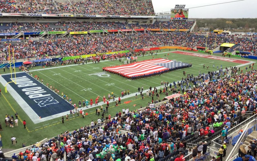 Fans and Players alike prepare for a patriotic celebration before the 2018 Pro Bowl game. The NFL is reportedly considering canceling the Pro Bowl game due to a myriad of issues that have plagued the annual event for years.