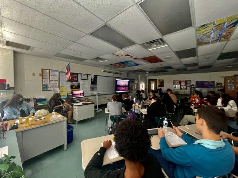 Third period positive psych watches a documentary called Happy. The documentary explores human happiness which heavily links to the class curriculum.