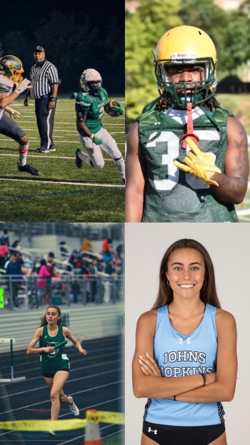 Class of 2022 Wildcats Kenneth Dempster (Top) and Emma Kothari (Bottom) excelling in their sports, then and now.