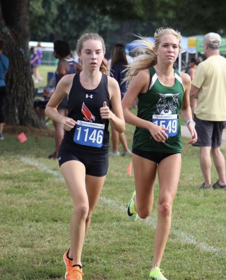 Mackenzie Raue races against various schools in the DMV in a 5k. She was the first to finish for WJ, placing 6th out of the hundreds of competitors.