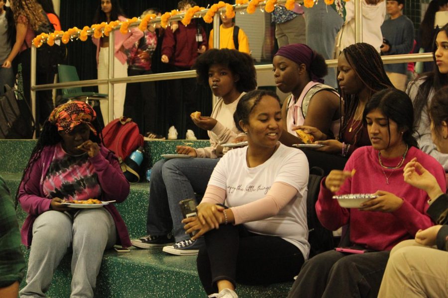 Students enjoy the diverse flavors of Indian food. People are here from all different cultures, and that community and inclusivity are really beautiful. I’ve never seen something like this at WJ, and I hope to see it more in the school, senior Diane Juica said.