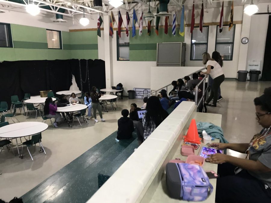 The Minority Scholars Program occupies the Student commons for their weekly meeting on Thursday, Oct. 27. Students not part of the MSP were not allowed to use any of the other tables and were forced to look elsewhere.