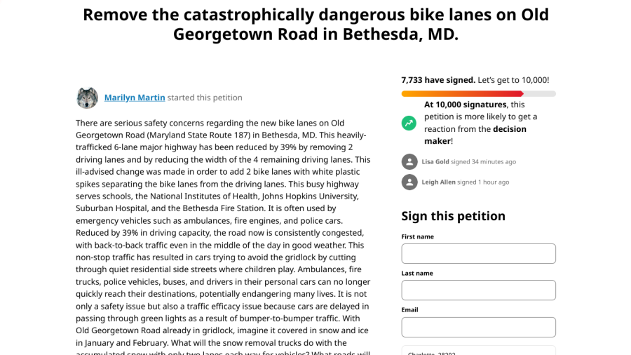 The petition starting on Dec. 27 gained 7,733 signatures out of the 10,000 needed to remove the bike lanes. I drive and I like people to have their own lanes. For people to be biking on the sidewalk or on the road with cars, it’s not safe, senior Joseph Khalil said.