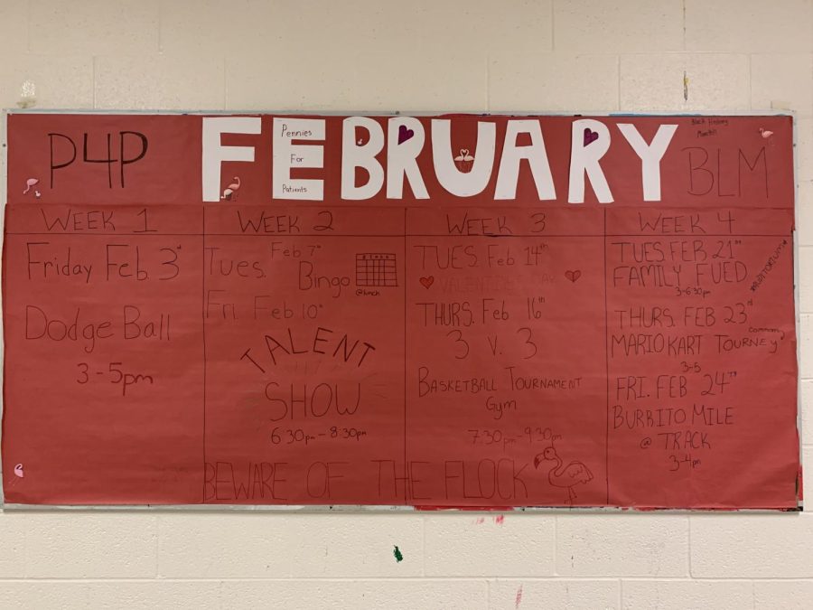 Across+from+the+Leadership+classroom+148%2C+a+bulletin+board+is+posted+with+the+fundraising+events+throughout+the+four+weeks+in+Feb.+For+more+information+visit+%40walterjohnsonsga+on+Instagram.