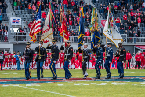 The third infantry kicked off the XFL season in DC during the presentation of the National Anthem.