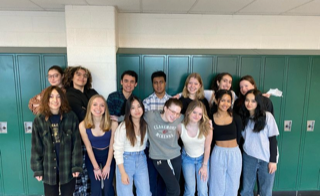 The Spectator Staff poses for their club picture. This small group works hard throughout the year to produce the literary and fine arts schools magazine.