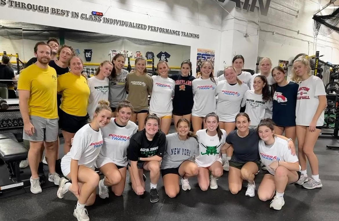 The WJ girls lacrosse teams start training with the Power Train gym in Rockville. The team has been focusing on strength training to prepare for the upcoming season.