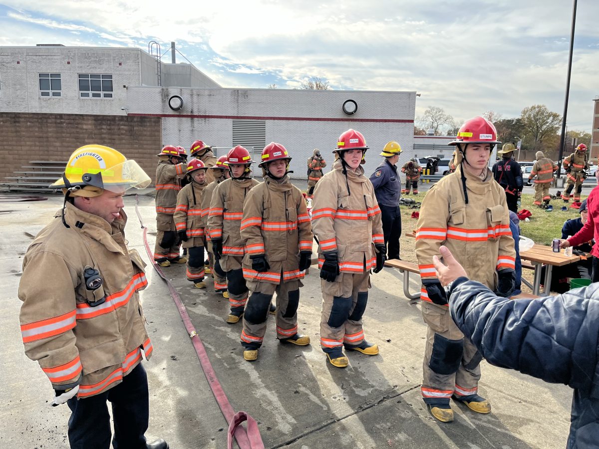 After completing the first practice of putting out fire, Lacroix and his peers are briefed on rolling house, stages of a structure fire, and whats to be expected.