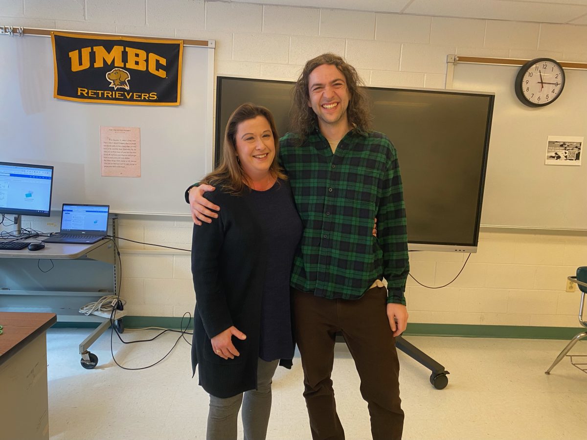 AP Literature teachers Melanie MacFadden and Adam Zeitlin go back a long way. MacFadden taught Zeitlin AP Literature at WJ in his senior year (2012-2013). Now teaching alongside each other, the two have become good friends.